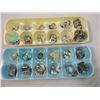 Image 2 : BOX LOT ASSORTED SILVERTONE & VINTAGE CLIP ON EARR