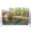 Image 4 : CANVAS CABIN BY THE LAKE PRINT
