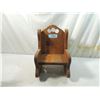 Image 1 : VINTAGE WOODEN DOLL CHAIR