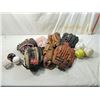Image 2 : LOT 12 BASEBALL GLOVES & SOFTBALLS