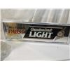 Image 3 : LOT 2 VINTAGE BEER LIGHT & SIGN
