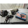 Image 1 : LOT 4 VINTAGE ELECTRIC TOOLS: POWER SAW, NAILGUN,D