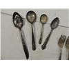 Image 2 : LOT 9 ANTIQUE SILVER PLATE FLATWARE