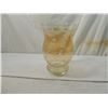 Image 1 : LARGE ETCHED CARNIVAL GLASS VASE