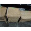 Image 1 : WICKER SIDE TABLE STROAGE CUBE