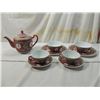 Image 2 : LOT 9 RED CHINESE DISHES & TEA POT