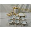 Image 1 : LOT 16 WHITE & GOLD BAVARIAN COFFEE SET