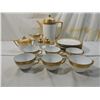Image 2 : LOT 16 WHITE & GOLD BAVARIAN COFFEE SET