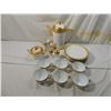 Image 3 : LOT 16 WHITE & GOLD BAVARIAN COFFEE SET