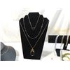 Image 3 : LOT 23 MISC VINTAGE LADIES NECKLACES