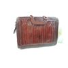 Image 1 : VINTAGE EEL LEATHER BRIEFCASE
