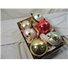 Image 1 : LOT 6 VINTAGE LARGE GLASS ORNAMENTS
