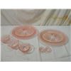 Image 1 : LOT 7 MISS AMERICA PINK DEPRESSION GLASSWARE