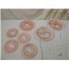 Image 2 : LOT 7 MISS AMERICA PINK DEPRESSION GLASSWARE
