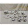 Image 1 : MINATURE ROSE TEA SET W/ SERVING PLATES
