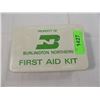 Image 1 : VINTAGE BURLNGTON NORTHERN FIRST AID KIT
