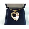 Image 1 : GOLDTONE COCA COLA HEART NECKLACE