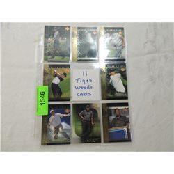 LOT 11 MISC TIGER WOODS GOLF CARDS