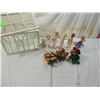 Image 1 : LOT 9 SMALL MINI DOLLS WITH DECORATIVE DISPLAY CAE