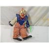 Image 1 : VINTAGE PORCELAIN CLOWN MUSIC DOLL