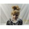 Image 2 : 17" PORCELAIN DOLL METALLIC SILVER DRESS