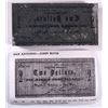 Image 1 : RARE TEXAS CONFEDERATE PRINTING BLOCK THAT PRODUCED A 1862 TWO DOLLAR NOTE