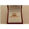 Image 1 : ONE LADIES 14KT ROSE GOLD DIAMOND SET ENGAGEMENT RING, SET WITH ONE CUSHION MODIFIED BRILLIANT CUT
