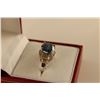 Image 2 : LADIES 14KT WHITE GOLD DIAMOND SET DRESS OR ENGAGEMENT RING.  SET WITH 1 ROUND BRILLIANT CUT TEAL