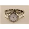 Image 1 : LADIES OR GENTS MAVADO CERENA STAINLESS STEEL & WHITE CERAMIC WRIST WATCH. DOMED BEZEL IS PAVE SET