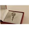 Image 2 : LADIES 14KT WHITE GOLD DIAMOND SET ENGAGEMENT OR DRESS RING MADE IN A MARQUISE SHAPED HALO CLUSTER