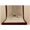 Image 3 : LADIES 14KT WHITE GOLD DIAMOND SET ENGAGEMENT OR DRESS RING MADE IN A MARQUISE SHAPED HALO CLUSTER