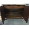 Image 2 : ASIAN MAHOGANY SIDEBOARD WITH FELTED CUTLERY DRAWERS