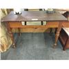 Image 2 : PAIR OF ANTIQUE TABLES A COUNTRY KITCHEN TABLE AND VINTAGE MAHOGANY SIDE TABLE