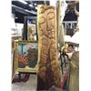 Image 1 : HAND CARVED SUAR HARDWOOD PANEL OF BUDDHA BY ARTIST W. SALAMET 69" HIGH