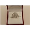 Image 1 : ONE LADIES 18KT WHITE GOLD DIAMOND SET ENGAGEMENT RING, MADE IN AN ART DECO STYLE AND SET WITH