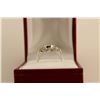 Image 3 : ONE LADIES 18KT WHITE GOLD DIAMOND SET ENGAGEMENT RING, MADE IN AN ART DECO STYLE AND SET WITH