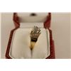 Image 2 : LADIES 14KT. YELLOW & WHITE GOLD DIAMOND SET DRESS OR ENGAGEMENT RING SET WITH 4 ROUND BRILLIANT
