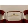 Image 1 : ONE LADIES 14KT YELLOW GOLD AND DIAMOND SET ENGAGEMENT RING. SET WITH ONE OLD EUROPEAN CUT DIAMOND