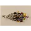 Image 2 : ONE 18KT WHITE GOLD DIAMOND, FANCY COLOUR SAPPHIRE, AMETHYST, PERIDOT, CITRINE QUARTZ, BLUE TOPAZ
