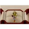 Image 1 : ONE 18KT WHITE GOLD NATURAL YELLOW QUARTZ, CITRINE QUARTZ, BLUE TOPAZ, AMETHYST, ROCK CRYSTAL,