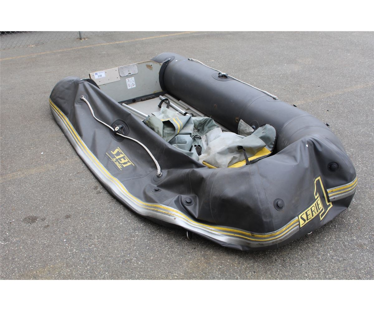 10' S.131 SERIES ONE BY ZODIAC RUBBER RAFT WITH HARD FLOOR