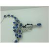 Image 2 : ONE STERLING SILVER NATURAL BLACK SAPPHIRE, NATURAL KYANITE AND CUBIC ZIRCONIA BRACELET SET WITH