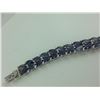 Image 2 : ONE STERLING SILVER NATURAL IOLITE BRACELET SET WITH 50 NATURAL IOLITES, APPROX 25.10CARATS