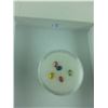 Image 2 : GEM JAR FILLED WITH 5 OVAL CUT ASSORTED COLOURED SAPPHIRES. HIGH QUALITY