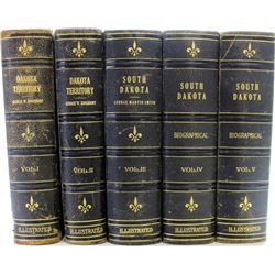 1915 - 5 volume South Dakota history book set