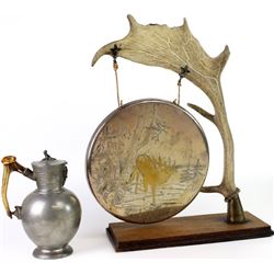 Collection of 2 includes great 19th C. antler