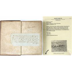 Scarce Oliver Winchester signature with