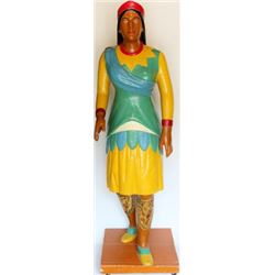 Early Lead SD cigar store Indian maiden from