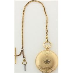 Rolled gold American Watch Co Hunter case