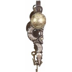 Early California half breed bit silver mounted